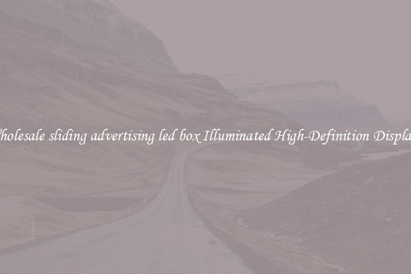 Wholesale sliding advertising led box Illuminated High-Definition Displays 