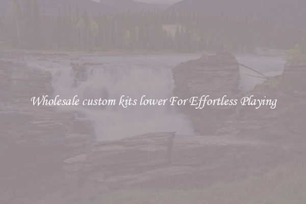 Wholesale custom kits lower For Effortless Playing