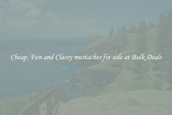 Cheap, Fun and Classy mustaches for sale at Bulk Deals