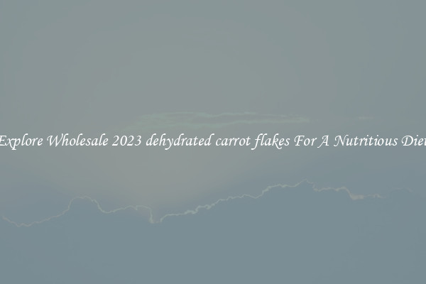 Explore Wholesale 2023 dehydrated carrot flakes For A Nutritious Diet 