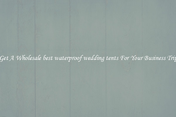 Get A Wholesale best waterproof wedding tents For Your Business Trip