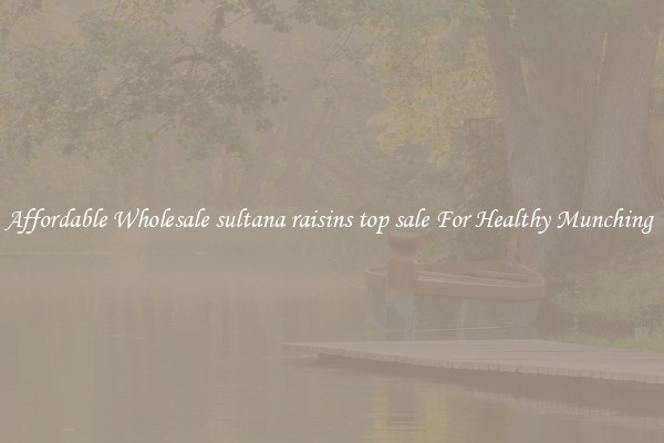 Affordable Wholesale sultana raisins top sale For Healthy Munching 