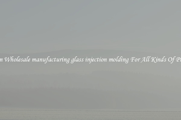 Custom Wholesale manufacturing glass injection molding For All Kinds Of Products