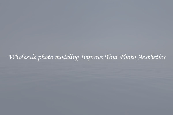 Wholesale photo modeling Improve Your Photo Aesthetics