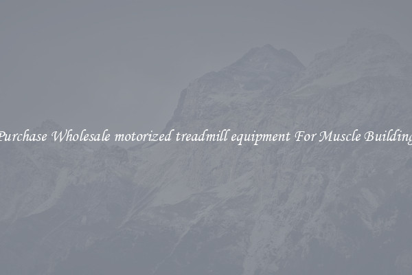Purchase Wholesale motorized treadmill equipment For Muscle Building.
