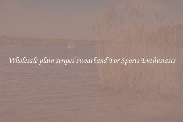 Wholesale plain stripes sweatband For Sports Enthusiasts