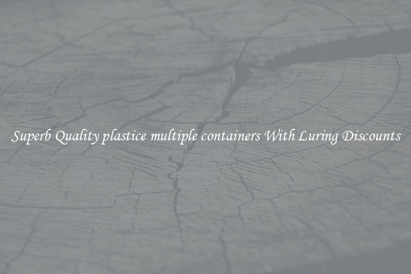 Superb Quality plastice multiple containers With Luring Discounts