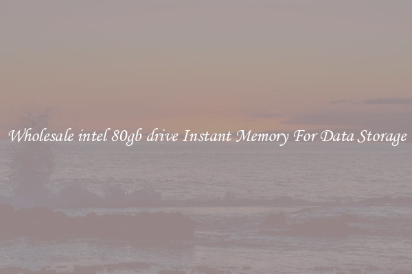 Wholesale intel 80gb drive Instant Memory For Data Storage
